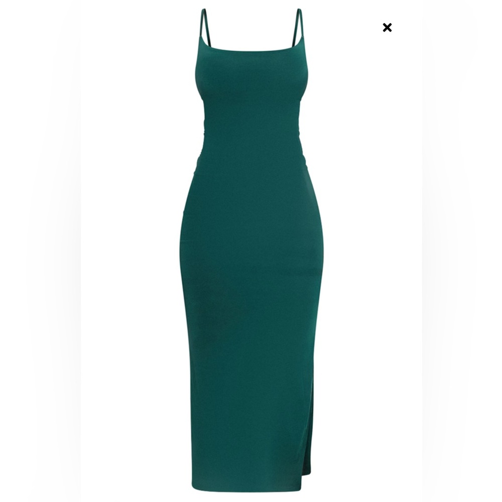 Elegant Green Sleeveless Dress